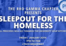 Charlotte Rho Gamma Chapter Sleeps Out For The Homeless
