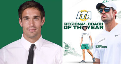 Charlotte’s Fierce Motivating Women’s Tennis Coach, Anthony Davison, Is Coach Of The Year